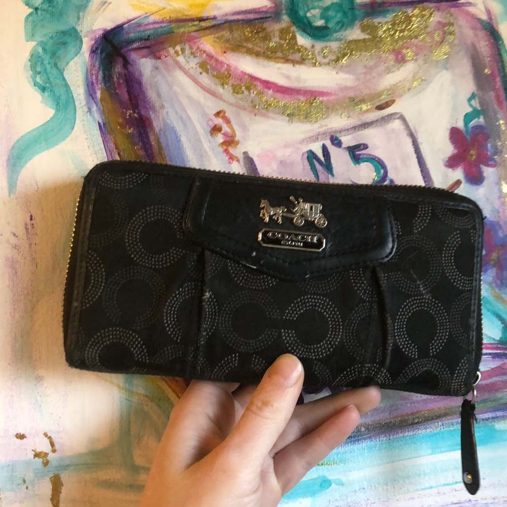 Black coach wallet